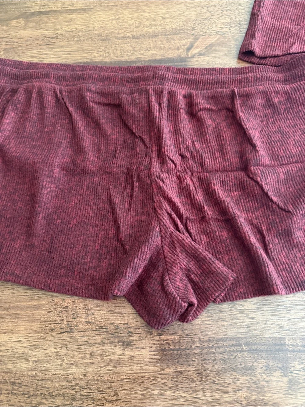 Colsie Crisp Berry ribbed tank and shorts pajama set